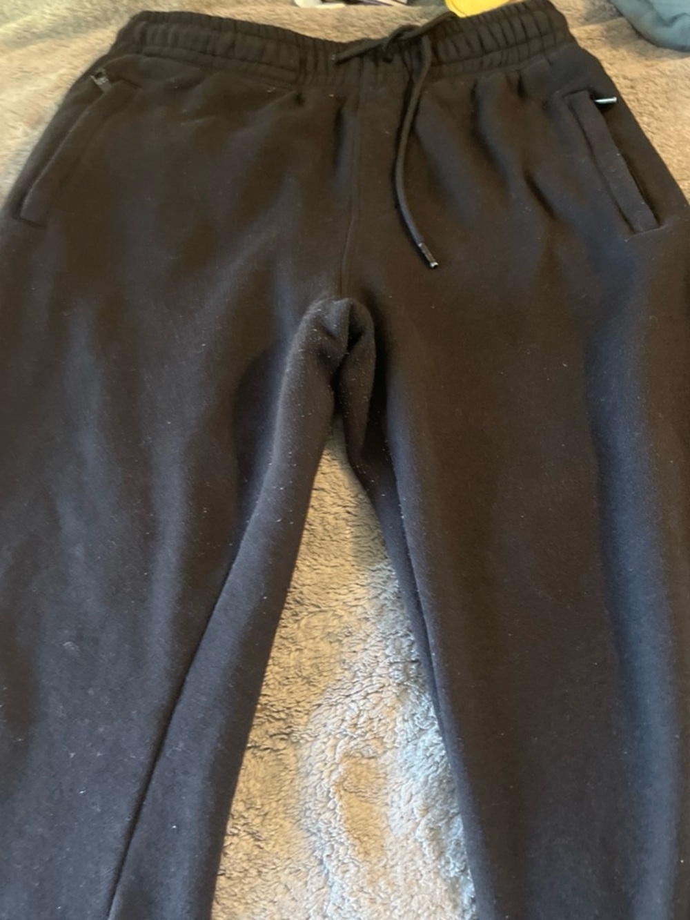 Men's Black Slim Fit Drawstring Joggers